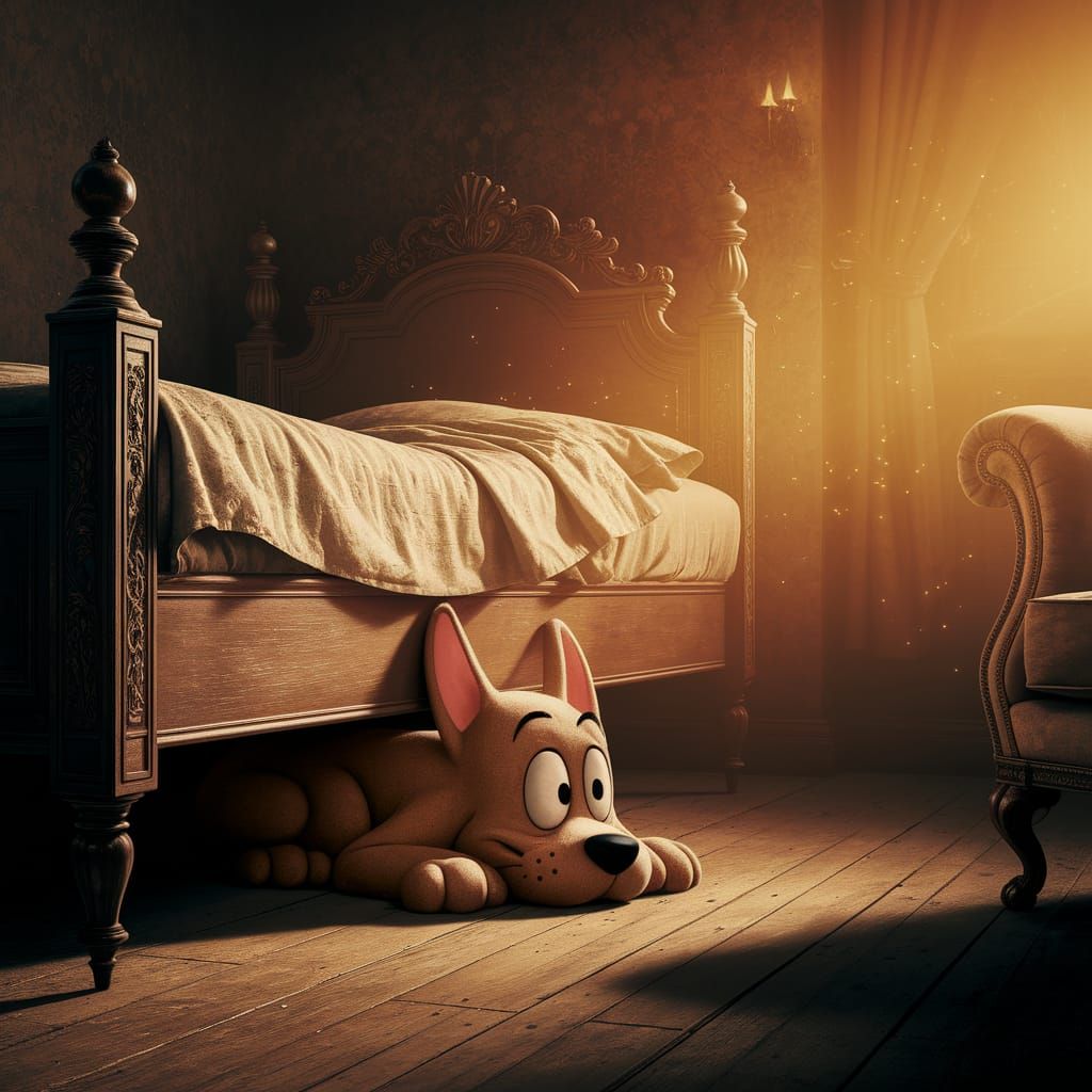 Courage the Cowardly Dog: A Crewdson-esque Portrait