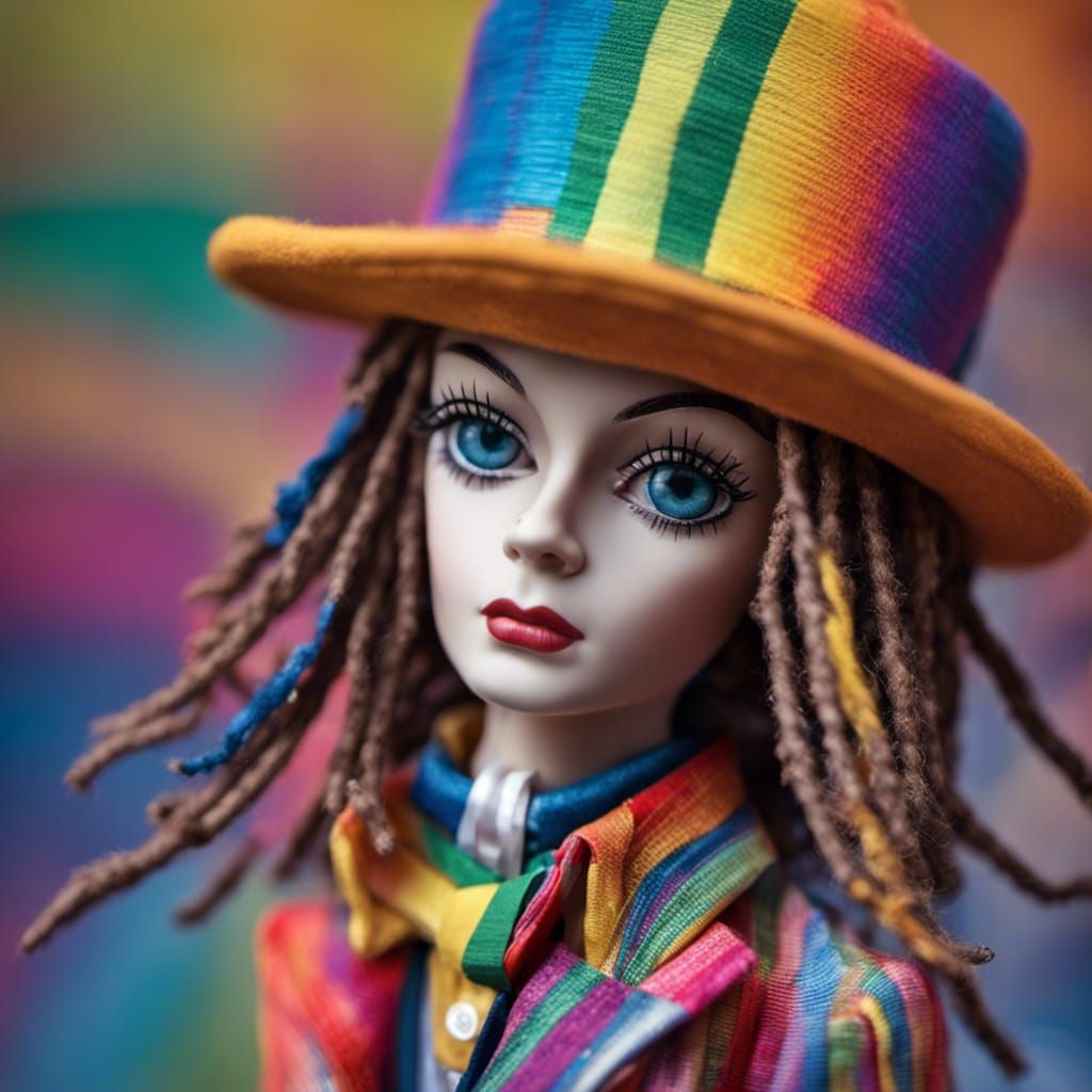 Boy George inspired doll