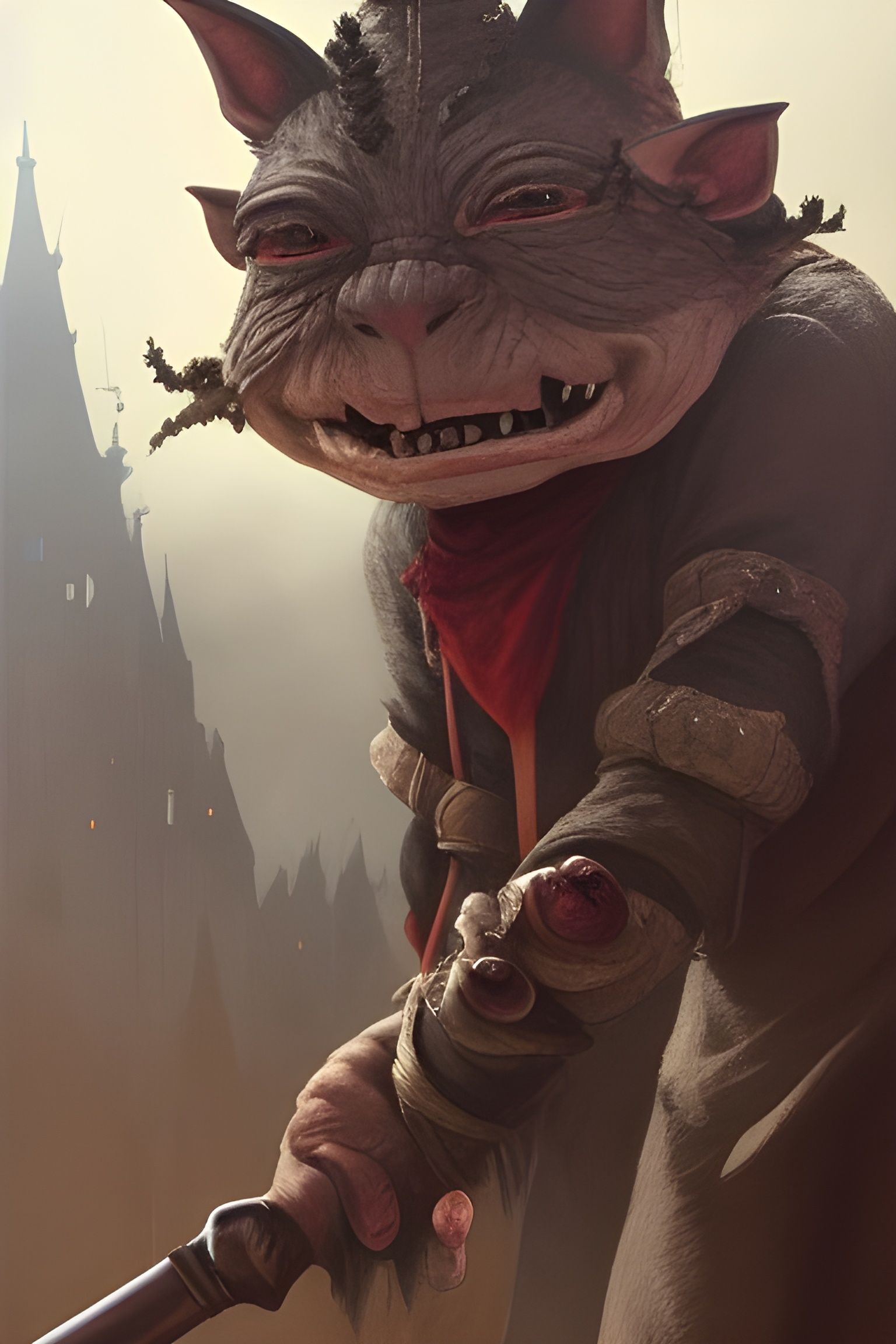 Medieval Goblin in Fanciful Armor