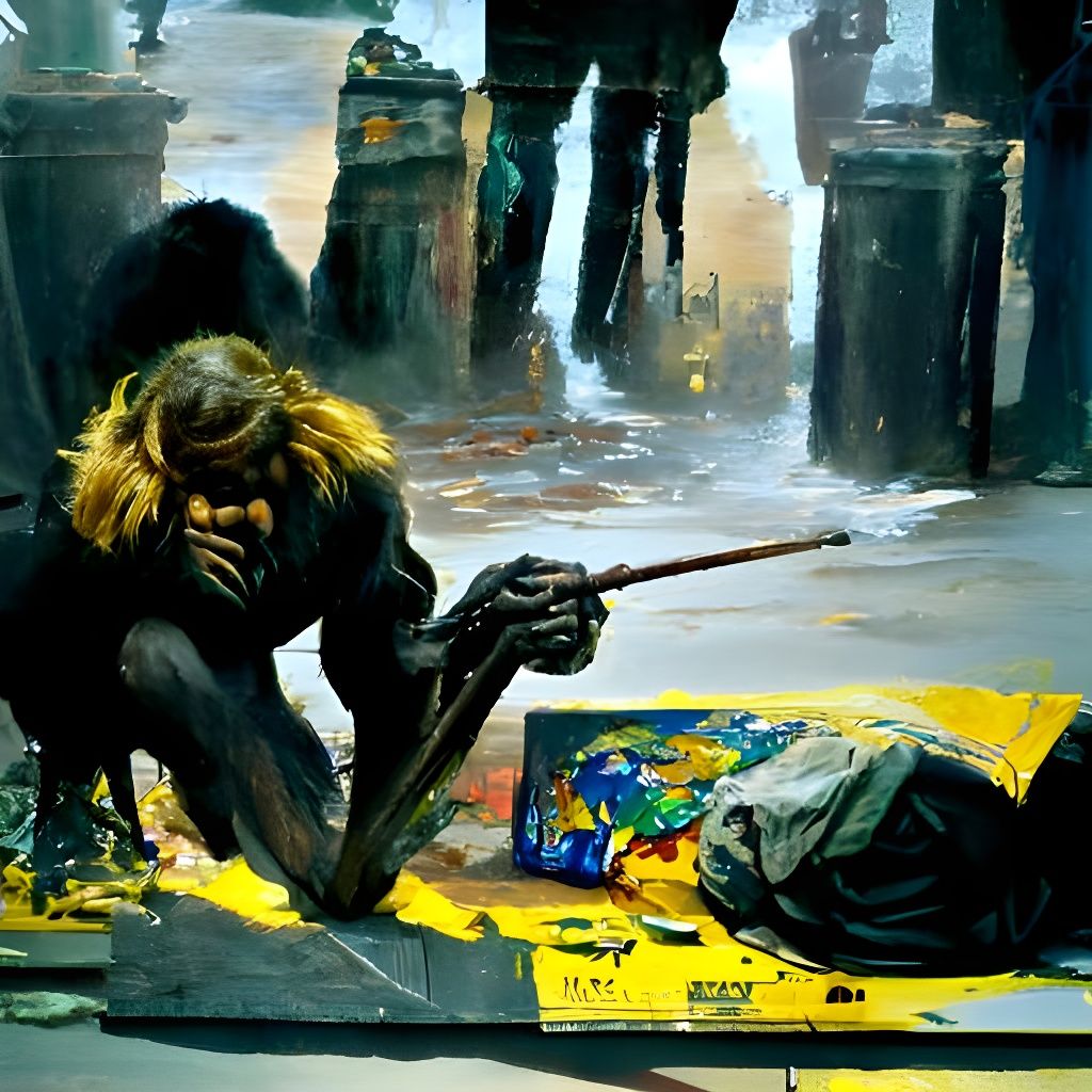 Humanity's Flaws Depicted in an Unfortunate Oil Painting