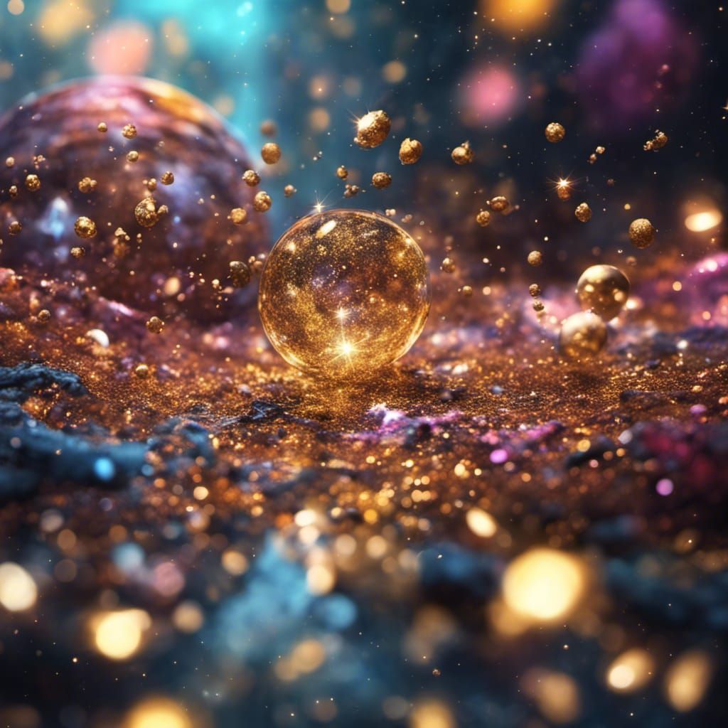 Glittering Fantasy Realm in Deep, Vibrant Colors