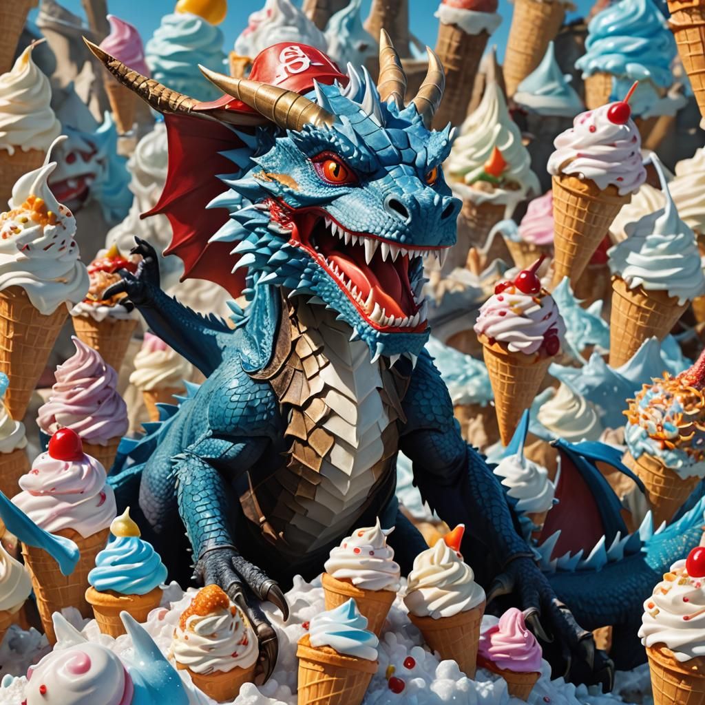 Fantastical Battle of the Anime Dragons, Straw Hat vs Icy Da...