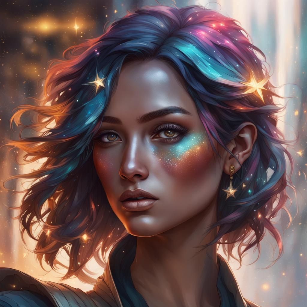 Ethereal Glamour in Triadic Colors