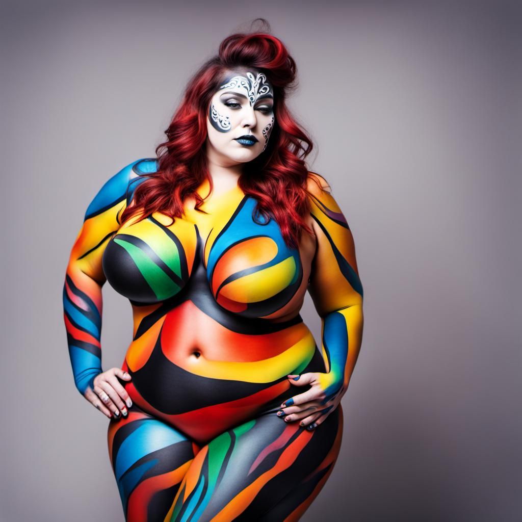 Empowered Beauty in Body Paint