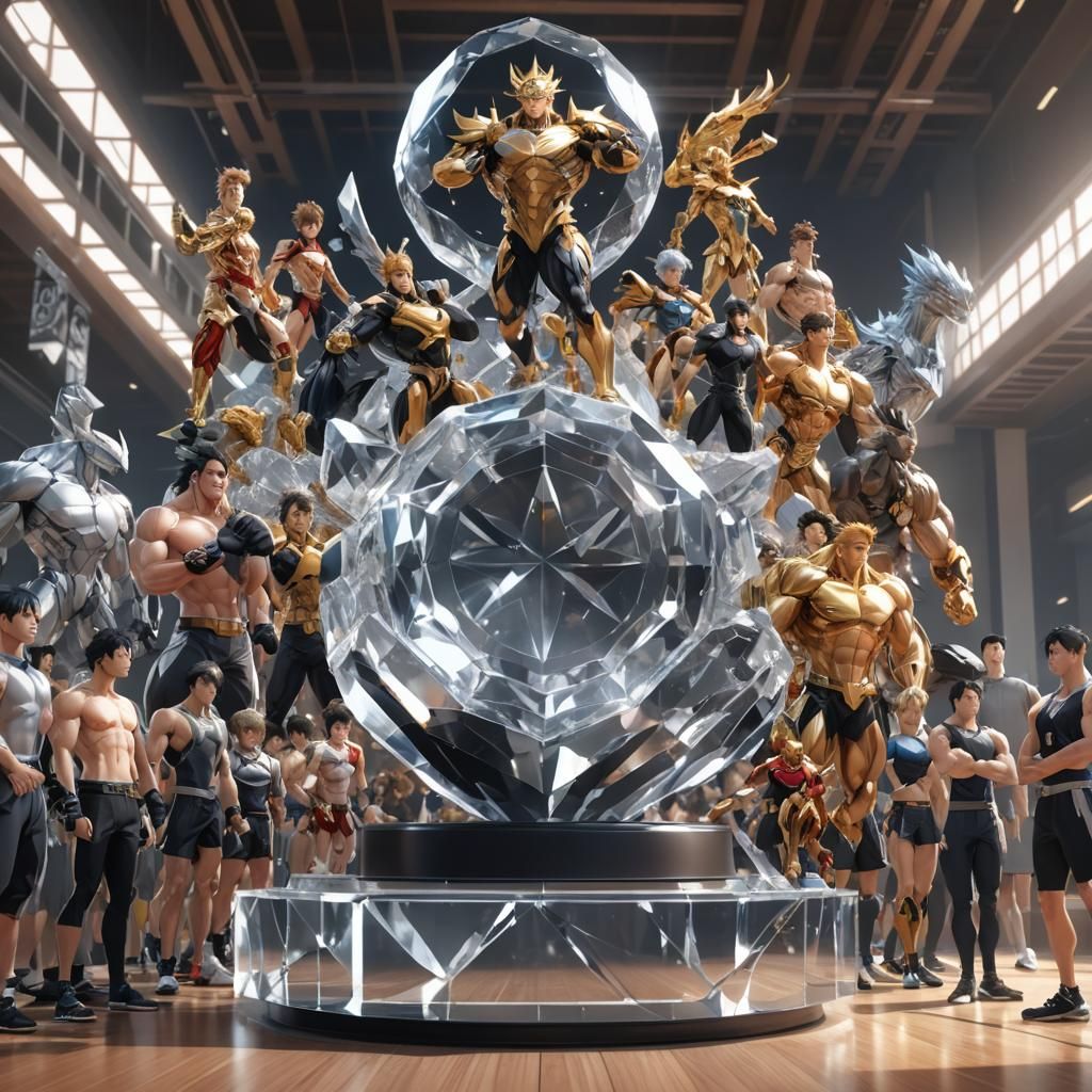 Anime Gym Icons Marvel at Majestic 10kg Crystal Weight