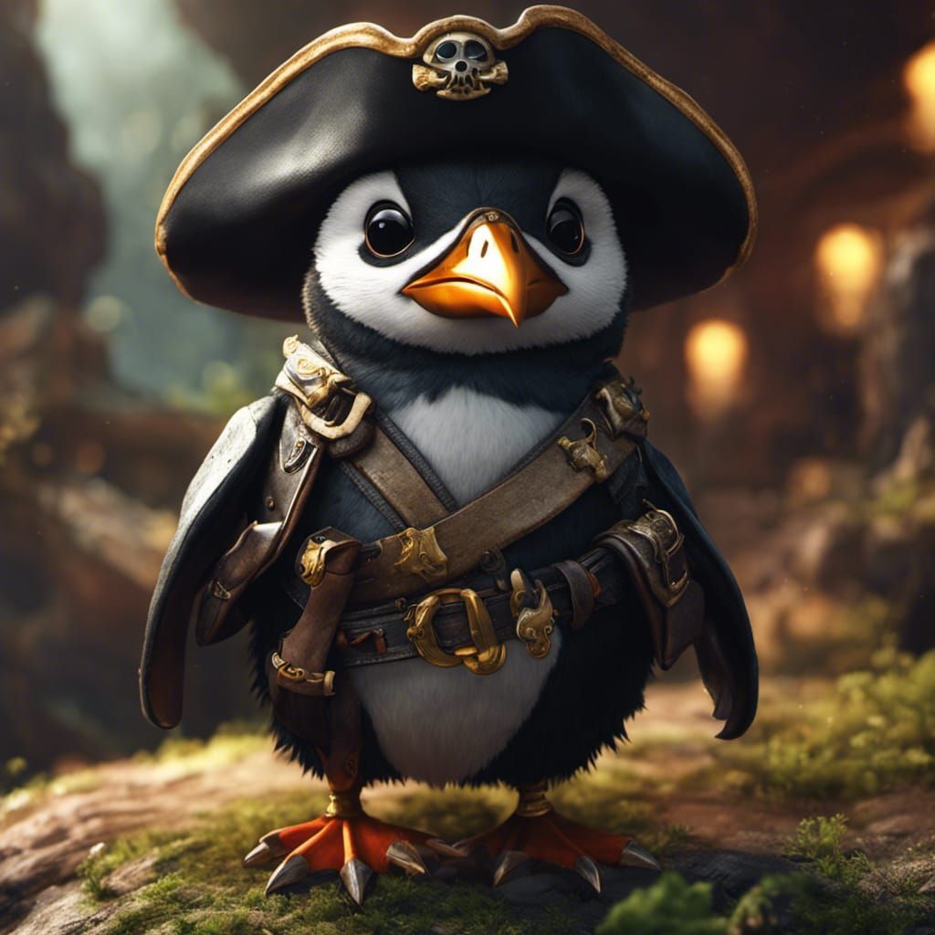 Penguins Battle Wicked Seas in Epic Digital Pirate Scene