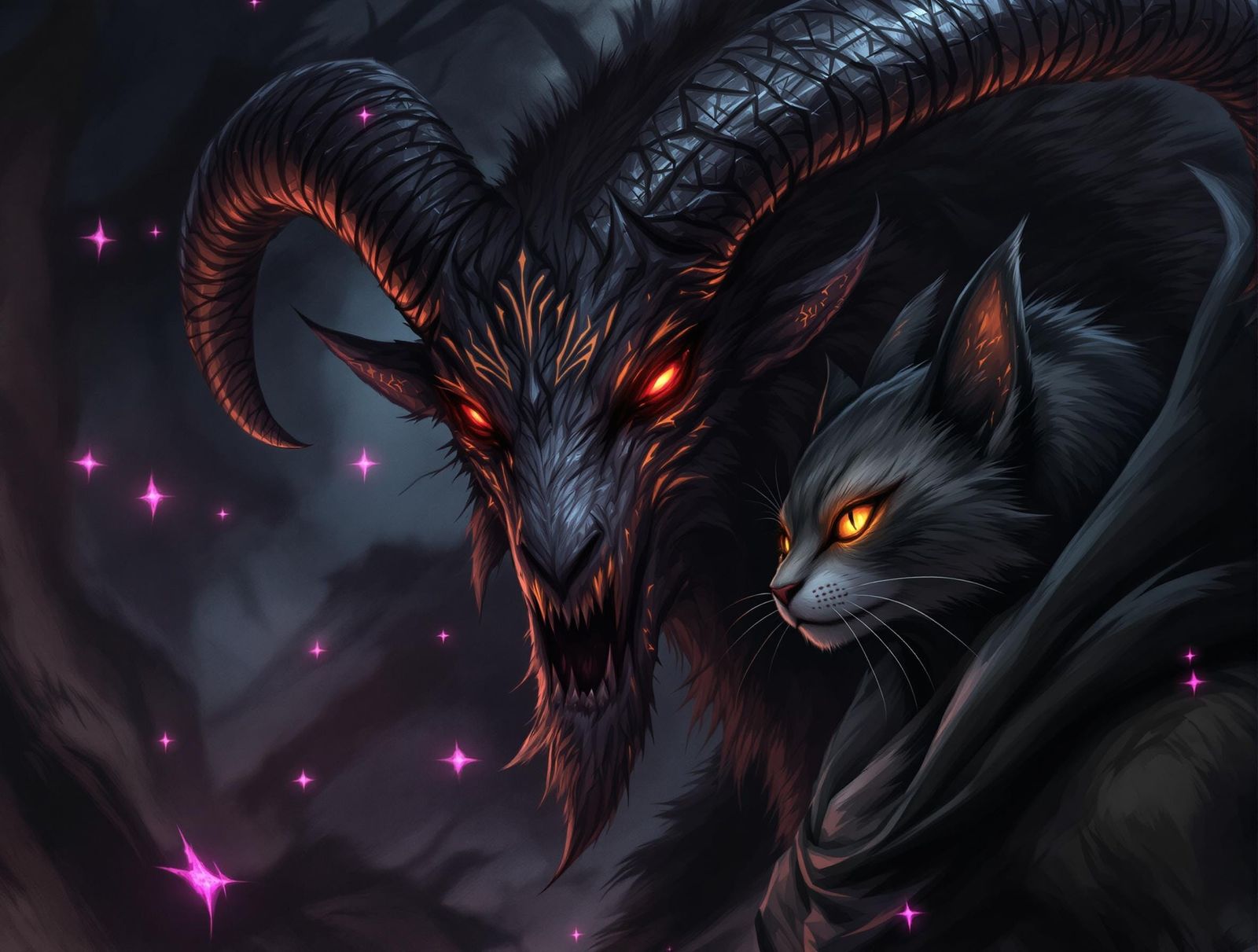 Grimdark Fantasy Creatures in Intricate Detail