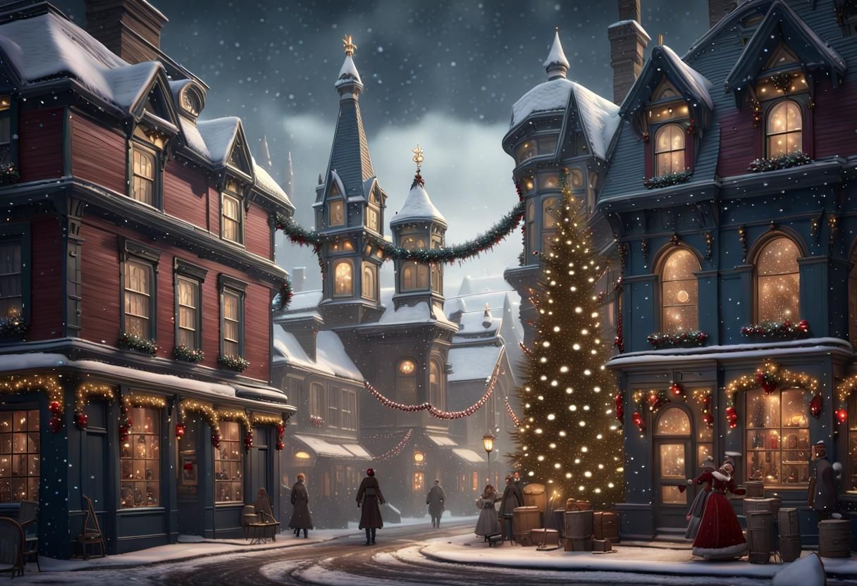 Ethereal Victorian Christmas Wonderland in Snowy Arundel