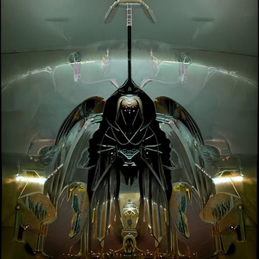 Ominous Angel of Ruin Spreads Dark Wings