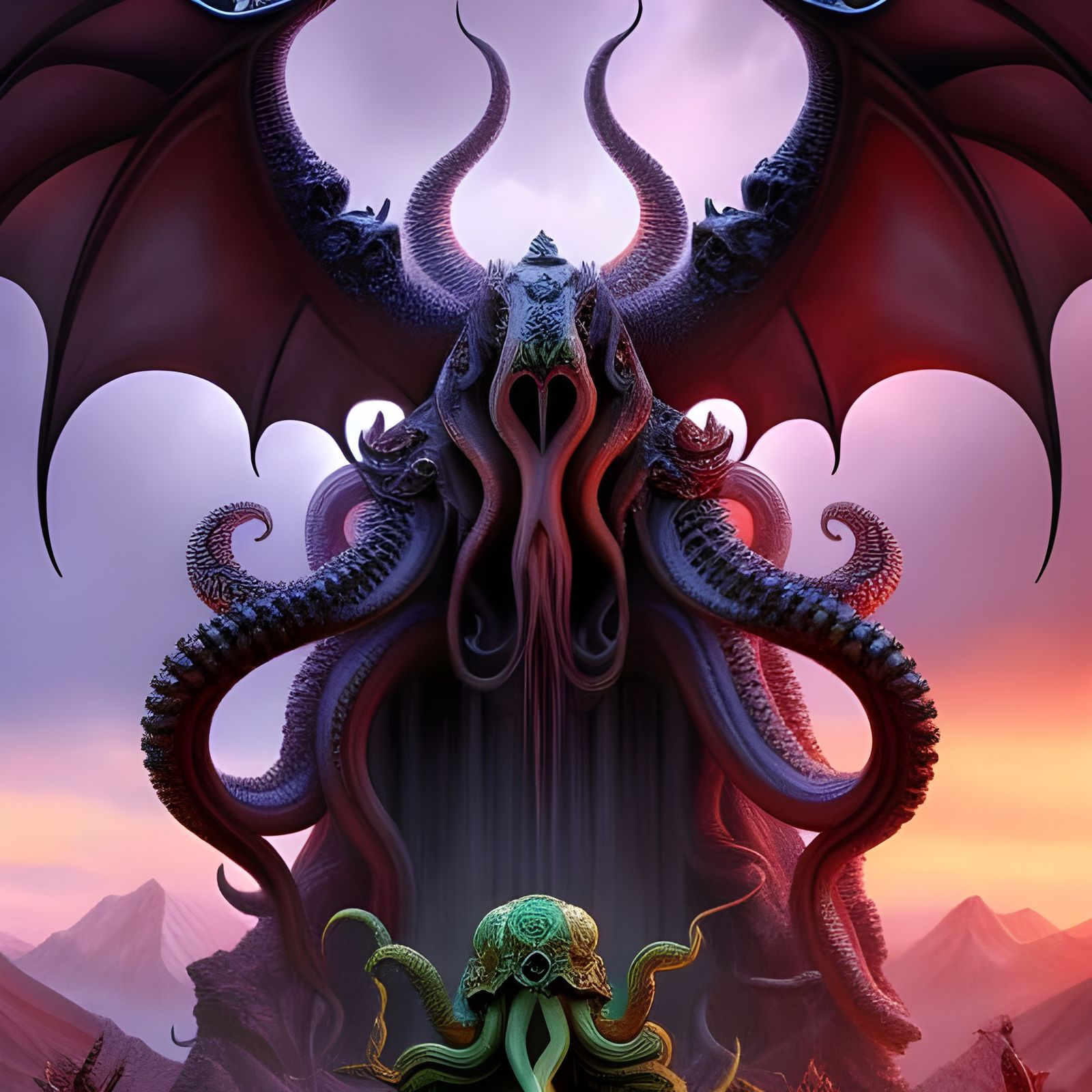 The magnificent Chthula and friend