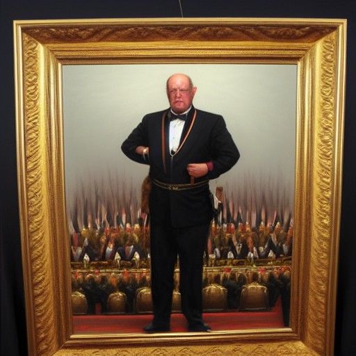 Victorian-Era Dictator in Oil Painting Style