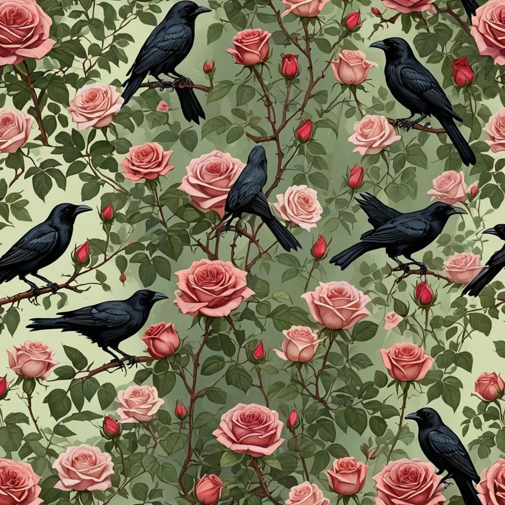 A Floral Encounter in a Mystical Forest