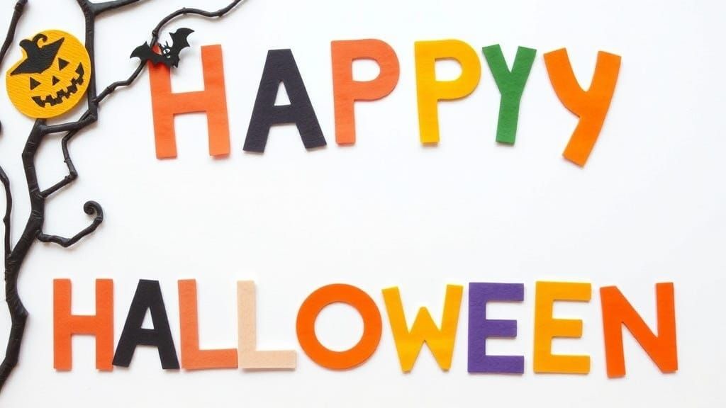 Happy Halloween Alphabet Clipart Letters