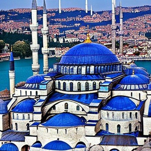 Sultan Ahmet's Iconic 6 Minaret Mosque with Vibrant İznik Ti...