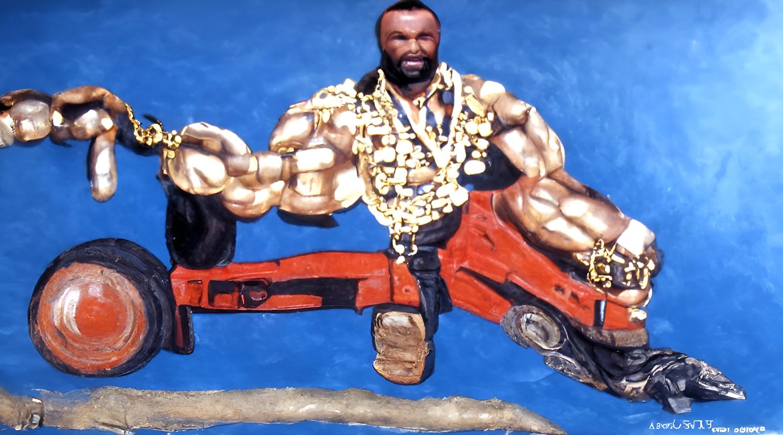 Mr. T in Anime Painting Style