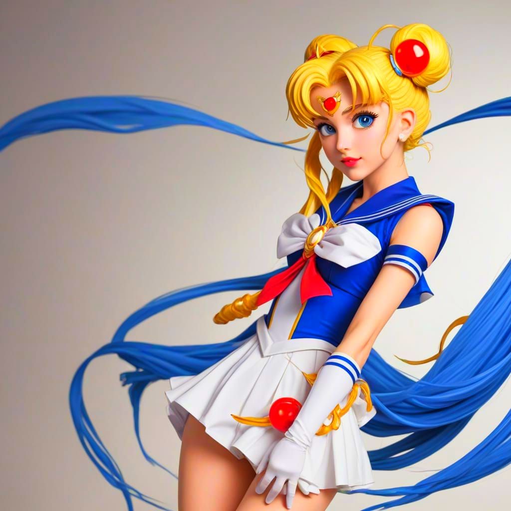 Mystical Sailor Moon Goddess Rises in Pastel Hues