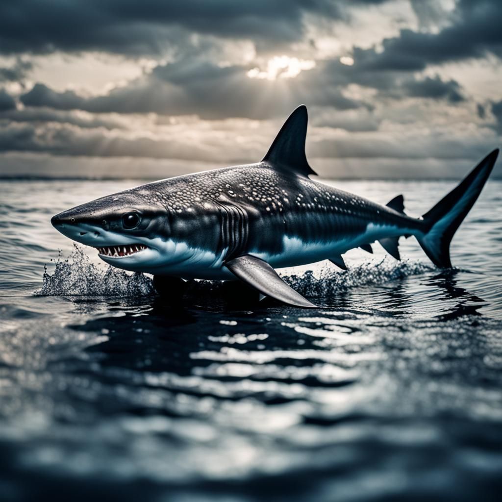 Baby Shark in Hyperealistic Detail