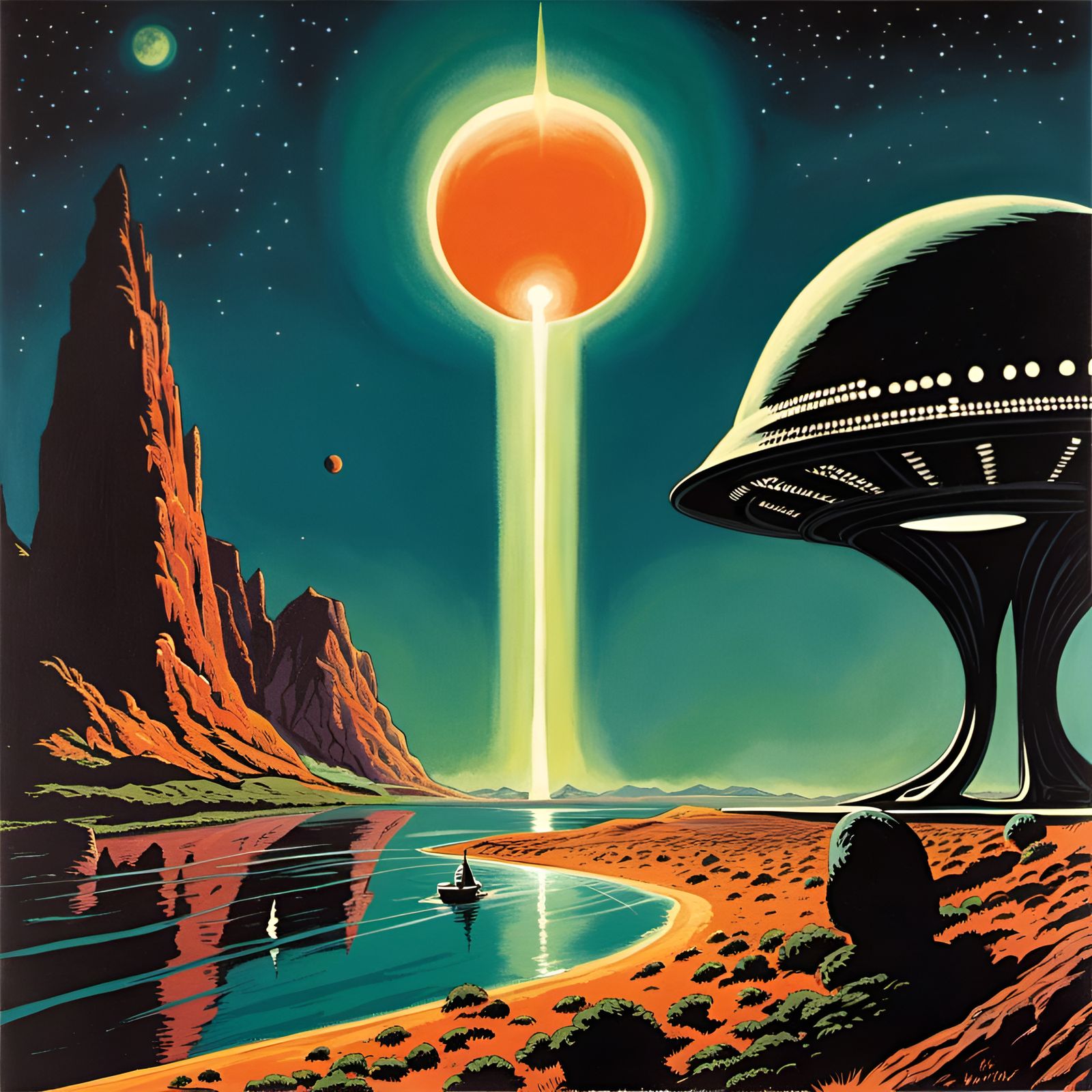 Cosmic Figures Dance Under Starlight in Ed Emshwiller's Lega...