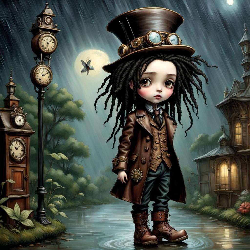 Steampunk Gentleman with Victorian Flair