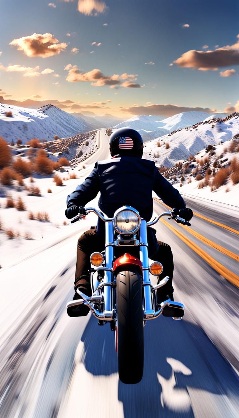 Riding home for Christmas  'Mystery Biker