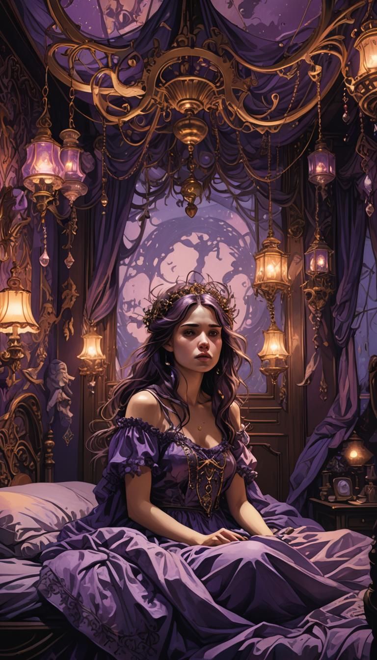 Surreal Christmas Nightmare in Dark Fantasy Style