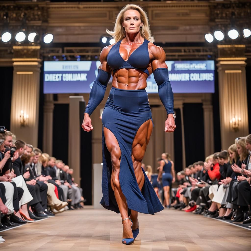 Sculpted Beauty Struts Down Parisian Catwalk