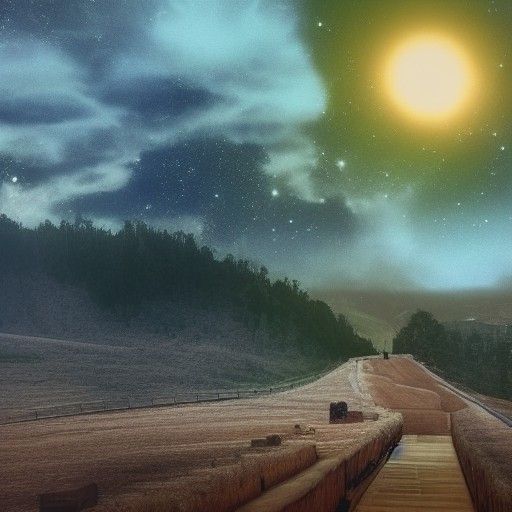 A Futuristic Concept Art Piece Depicting a Mysterious Destin...