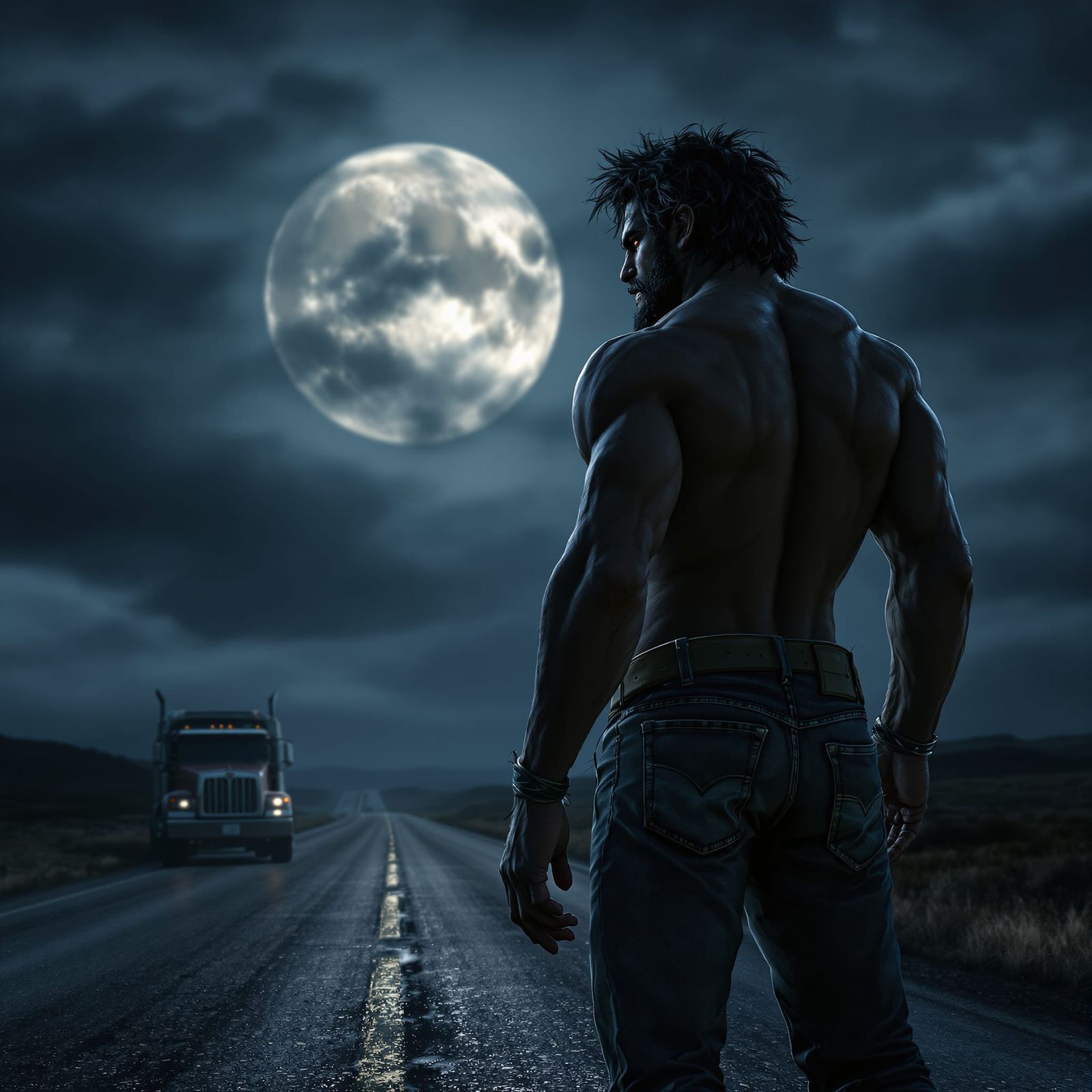 Man Rages at Full Moon, Fears Werewolf Transformation