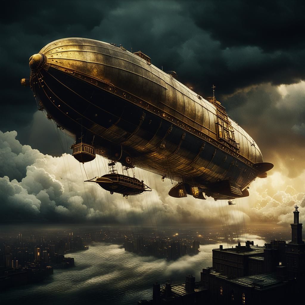 Steampunk Zeppelin Takes Flight in Atmospheric Film Still