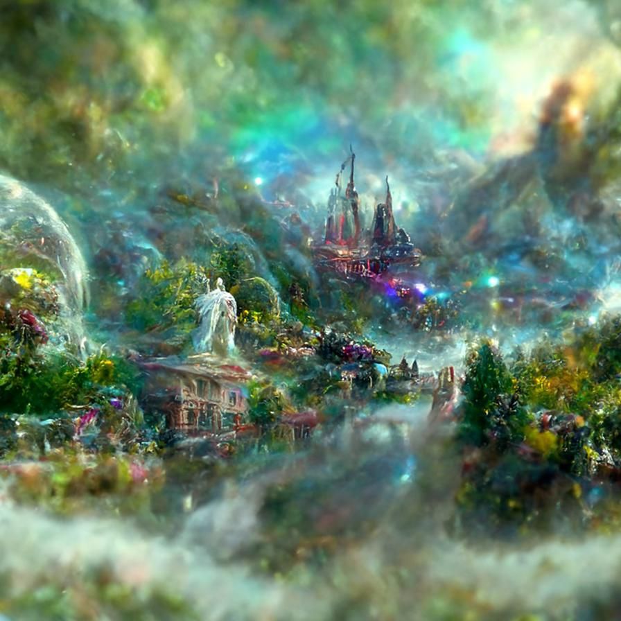 Ethereal Cosmic Realm in Holographic Splendor