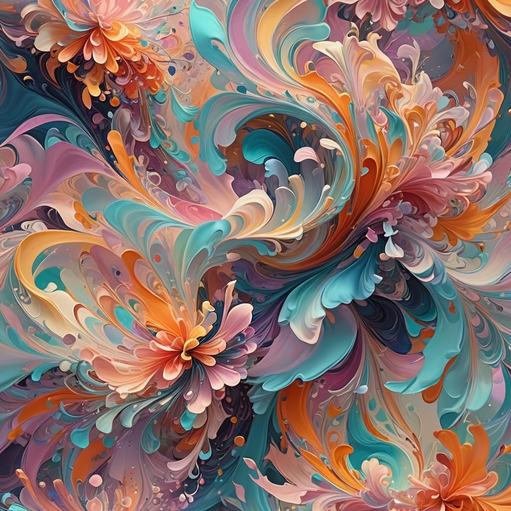 Whispers of Elysium: Dreamlike Abstract Masterpiece