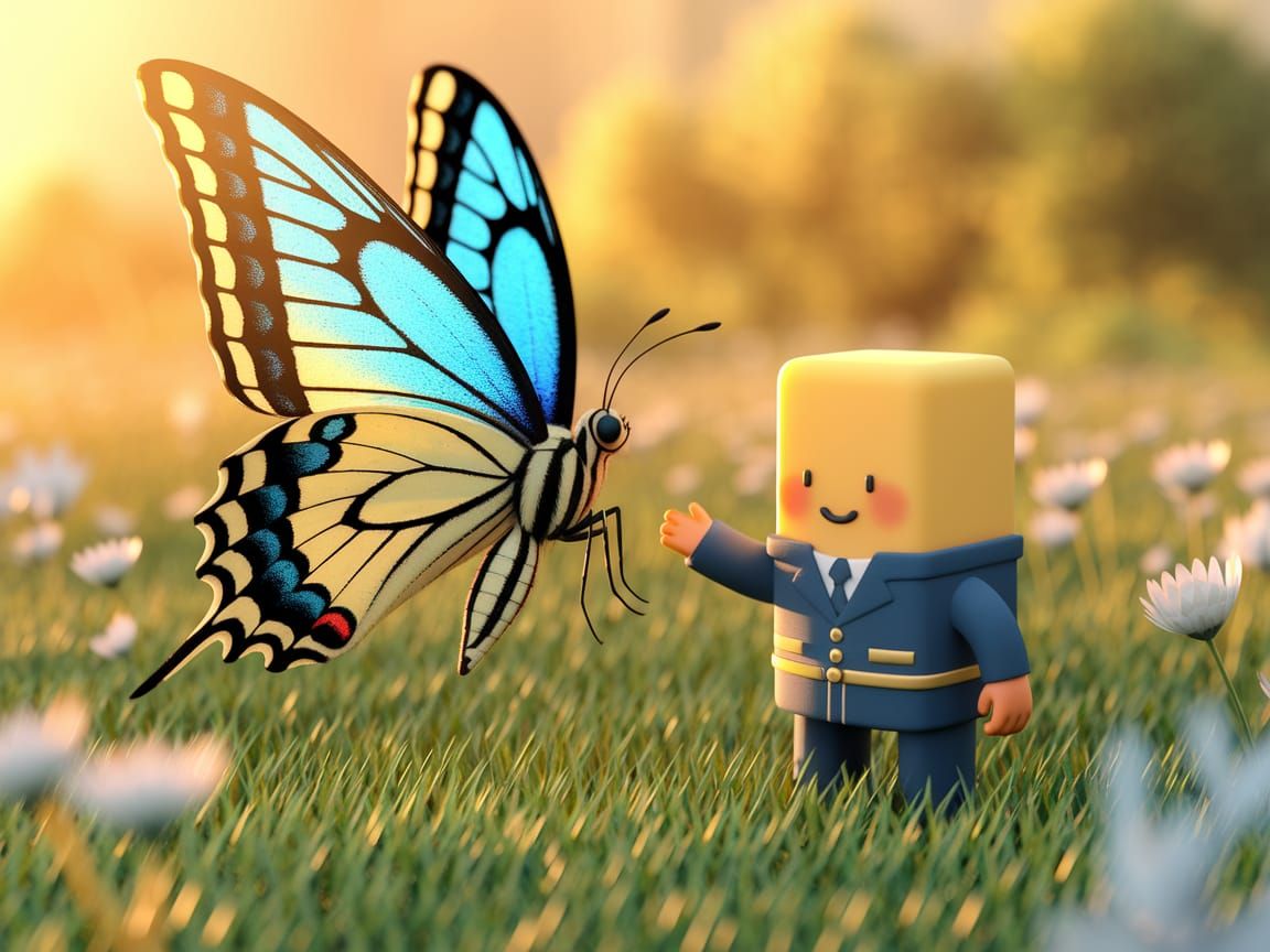 Frustrated Butterfly Teaches Butter Bar to Fly