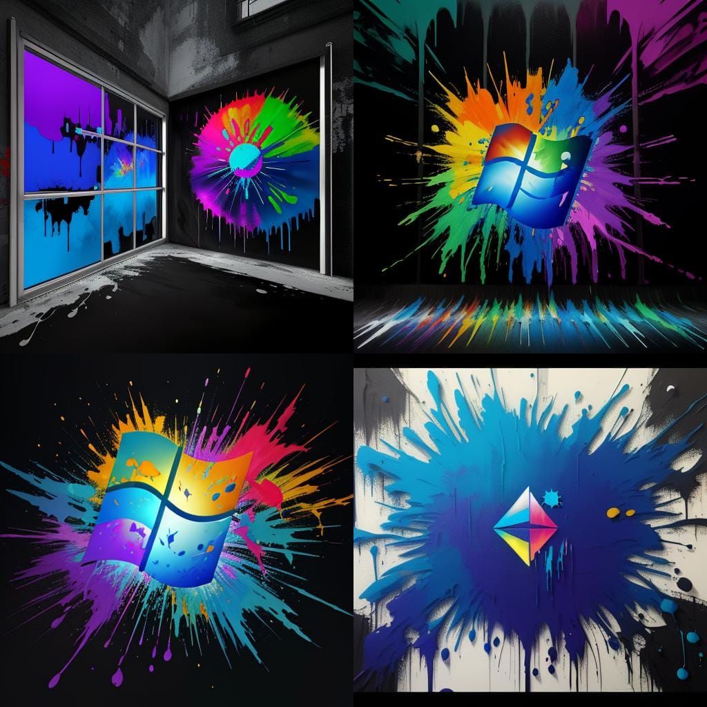 Windows Music Visualizer in Vibrant Graffiti Style