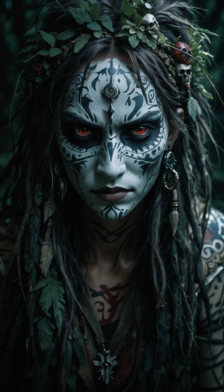 Enchanted Forest Maiden in Louis Royo Style