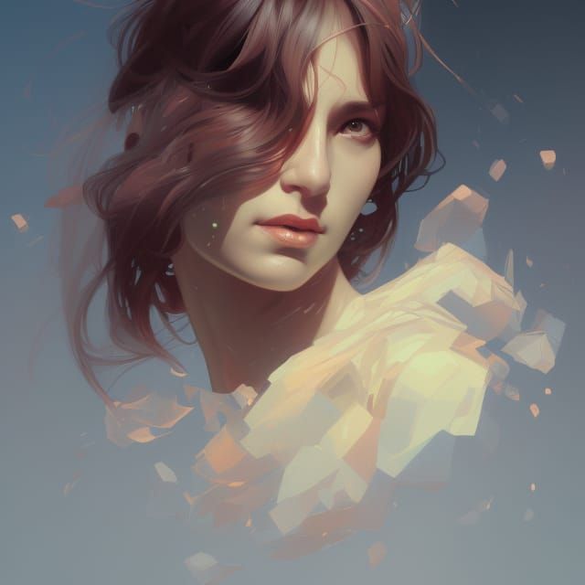 Woman Architect Portrait in Hyperdetailed Digital Art