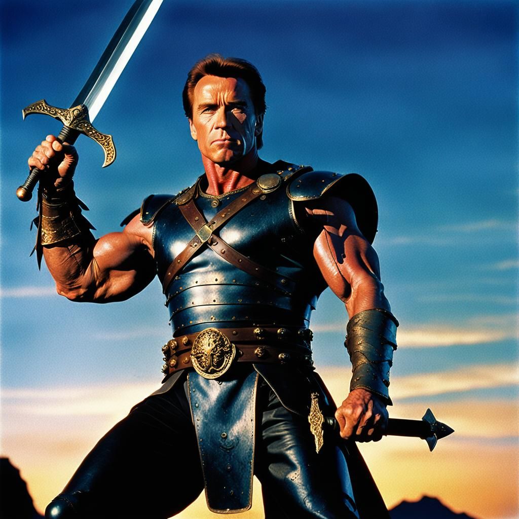 Mighty Warrior in a Fantasy Realm