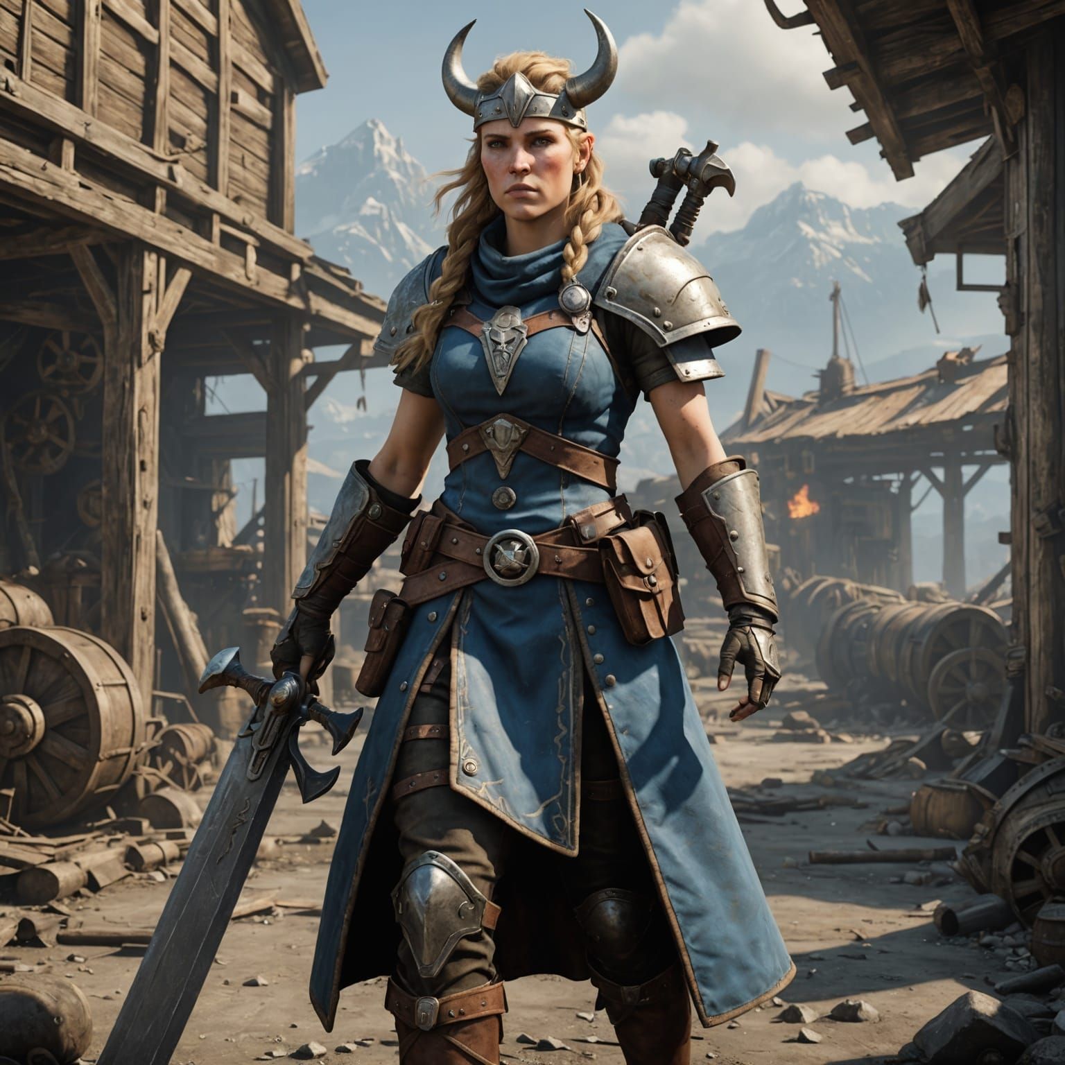 Viking Freya in a Post-Apocalyptic World