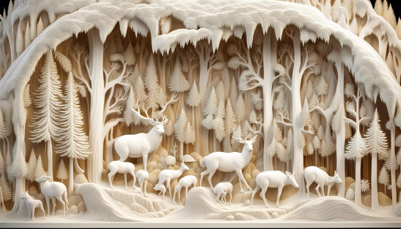 Winter Wonderland in Eroding Ice Relief