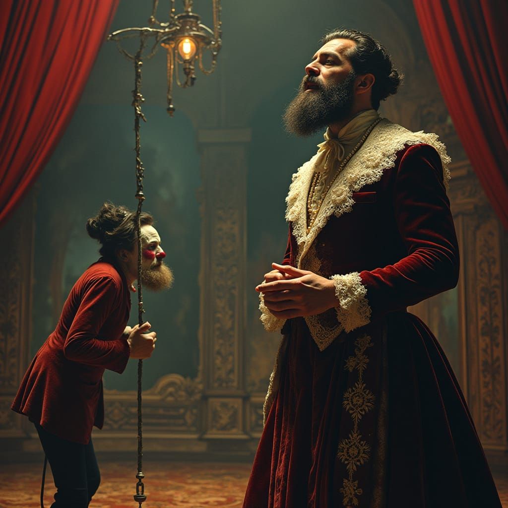 Bearded Diva Sings Aria in Baroque Opera House