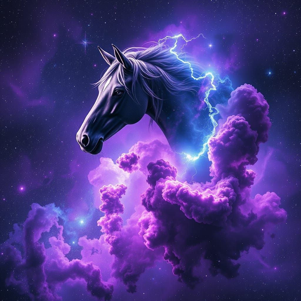 Horsehead Nebula: Holographic Astral Illustration in 8k