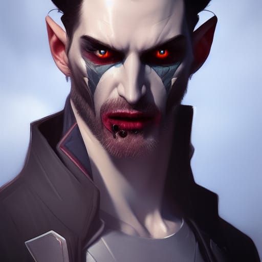 Surreal Vampire in Triadic Colors