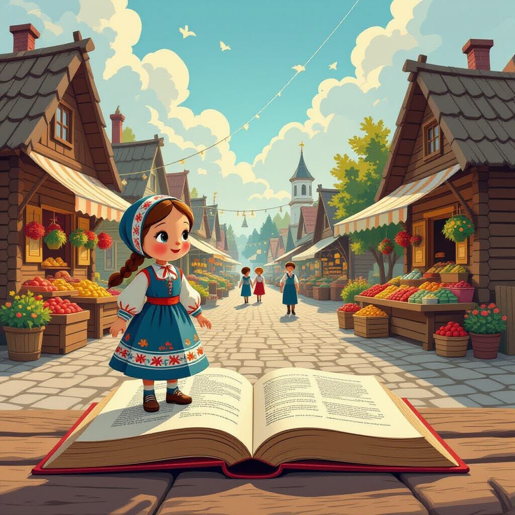 Ukrainian Toy in Symbolic Realism Style