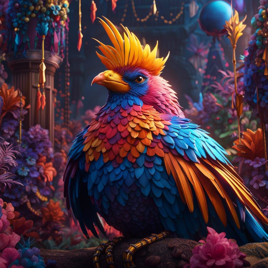 Majestic Bird Concept Art in Fantasy Style