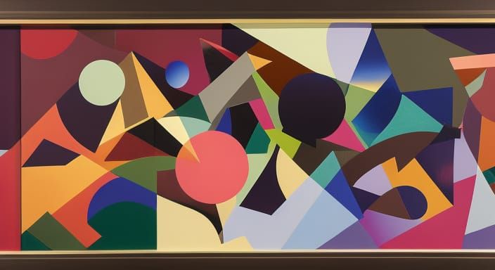 Abstract Surreal Landscape with Vast Waterscape and Epic Dan...