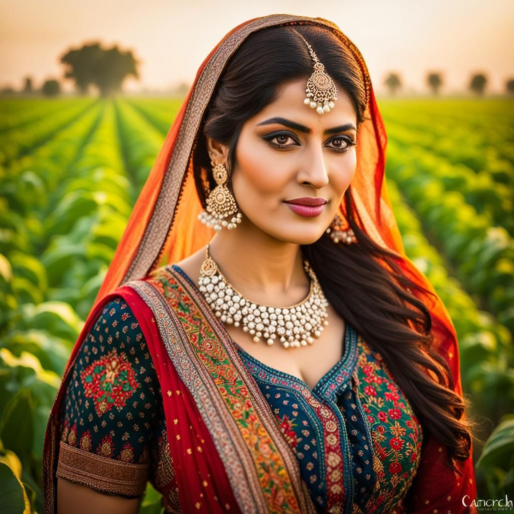 Pakistani Woman- Rural/Farm life in the province of Sindh, Pakistan