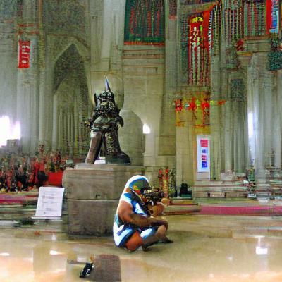 Warrior Bear in Cathedral Devotion