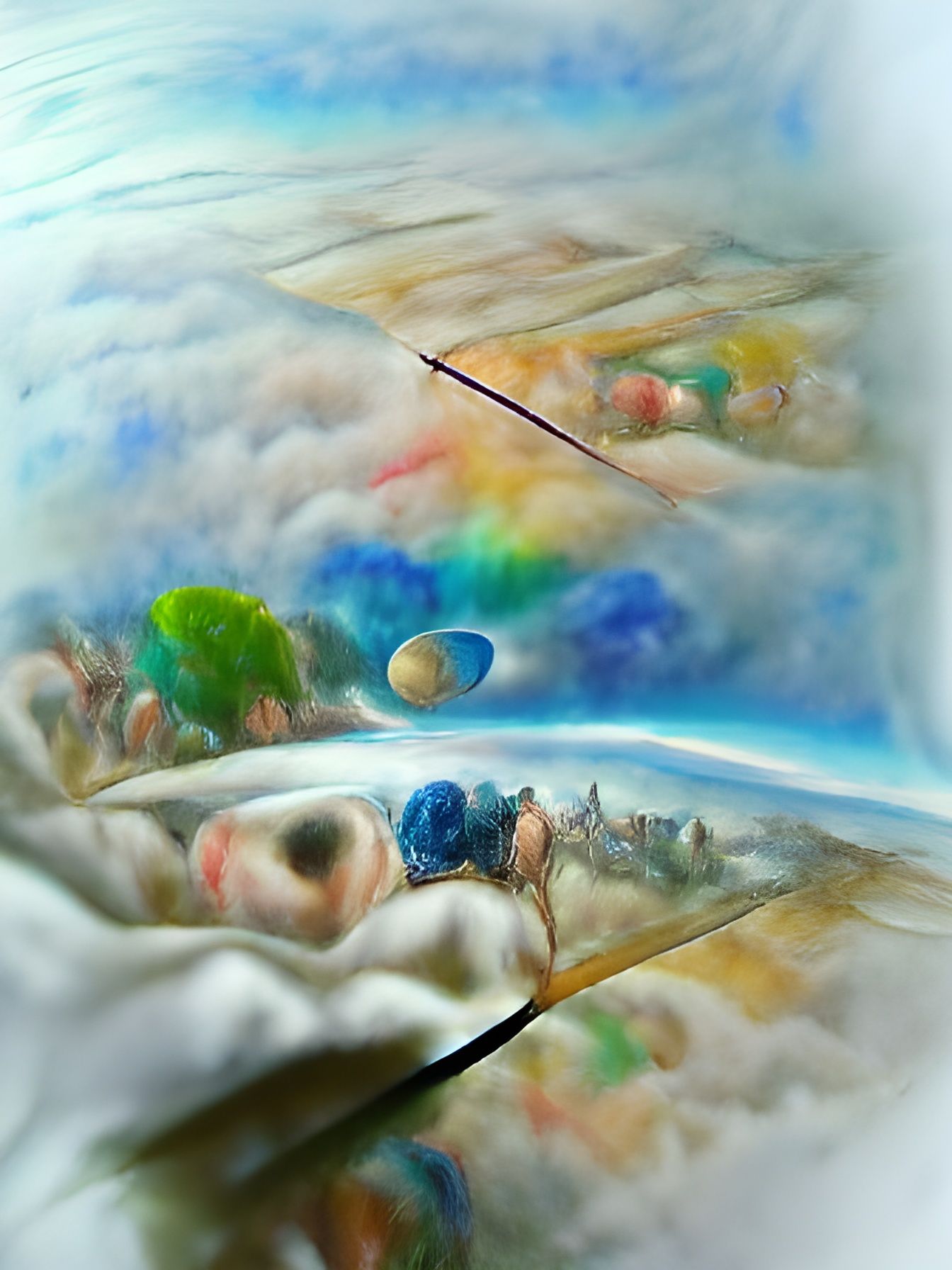 Ephemeral Existence Against a Celestial Canvas