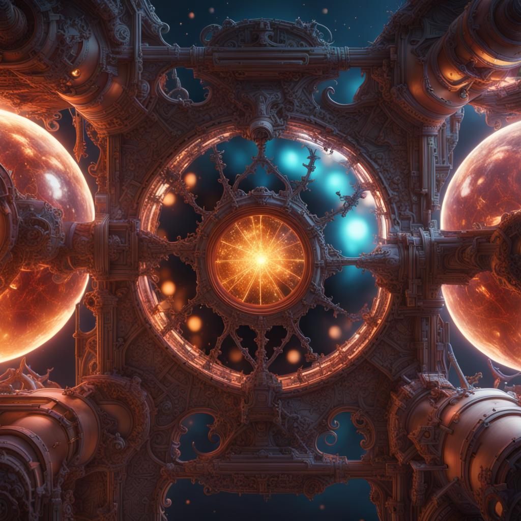 Proton Quarks in Vibrant Fantasy Realm