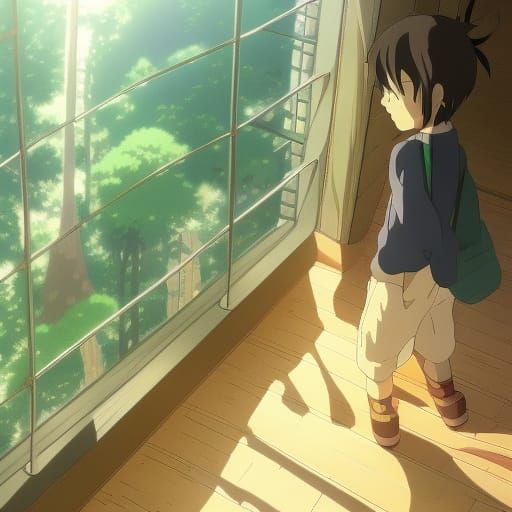 Anime-Inspired Studio Ghibli Concept Art of Vibrant Shoes