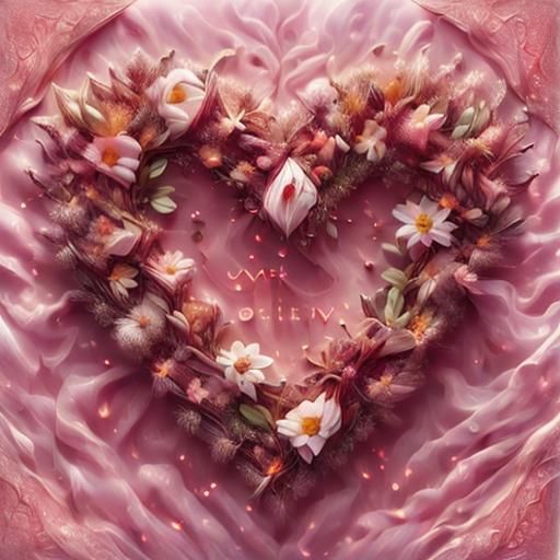 Anime Flower Portrait with Intricate Details